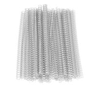 TOPINCN 100 Unidades de Encuadernación de Alambre de Doble Bucle, Resistente, Capacidad de 20 Hojas, Paso 3:1, 34 Bucles, 6,4 Mm de Diámetro para Papel A4, Material de Alambre de Hierro para