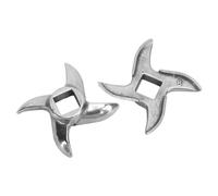 TOPINCN 2 Pcs Cucharadas de Molinillo de Carne, Cuchillas de Picador de Carne, Kit de Reemplazo de Cortador de Cuchillos, Carnes de Acero Inoxidable de Hojas de Mechas de Repuesto para