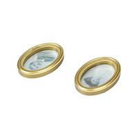 TOPINCN 2 Unids/Set Mini Marco de Casa de Muñecas para una Exquisita Decoración de Pared de Estilo Europeo, Accesorio de Casa de Muñecas 1:12, Material Plástico, como Muestra la Imagen, 1.5*.*0.2
