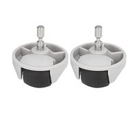 TOPINCN 2pcs Robot Sweeper Universal Caster Rueda Delantera Reemplazo Multifunción Rueda Delantera Asamblea Robot Sweeper Accesorio para E4 E5 S5