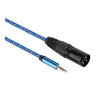 TOPINCN 3.5MM Stereo Male to XLR Male Adapter Cable Premium Patch Cord