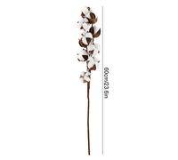 TOPINCN 3 Unidades De Flores Secas De Algodón con Tallos De Algodón Natural Y Flores Secas De Kapok De Algodón con Ramas De Flores Decorativas para Fiestas De Boda O El Hogar