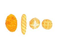 TOPINCN 4 Uds Modelo de Pan de Arcilla, Accesorios de Decoración de Casa de Muñecas de Pan en Miniatura, 4 Tipos Diferentes de Pan para Casa de Muñecas de Comida en Miniatura (Pan de Barro 4 Piezas)
