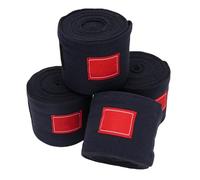 TOPINCN 4pcs Envolturas de Vellón de Caballos, Envolturas de Pierna de Caballo Ajustable en Envoltura de Piernas Ecuestres de 9.8 Pies para la Competencia de Entrenamiento de Caballos (Azul Oscuro)