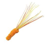 TOPINCN 5 Varitas de Gato de Hierba de Caña Simulada, de Alta Simulación, Cola de, Hierba, Gato, con Punta de Felpa Suave y Varilla Flexible, Juguete Interactivo para Aliviar el Estrés (Yellow)