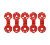 TOPINCN 50 Uds. Clips de Tela para Sombra, Clips de Red para Sombra de Sol de Plástico PE Tratado con Dientes de Sujeción para Red para Pájaros, Tela para Sombras de Jardinería (rojo)