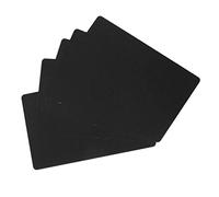 TOPINCN 50 Uds Tarjeta de PresentacióN Comercial, Placa de Aluminio PortáTil Resistente Al Agua Grabado LáSer Tarjeta de Visita para Graduaciones y Regalos Personalizados (Negro)