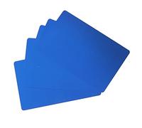 TOPINCN 50 Uds Tarjeta de PresentacióN Comercial, Placa de Aluminio PortáTil Resistente Al Agua Grabado LáSer Tarjeta de Visita para Graduaciones y Regalos Personalizados (Azul)