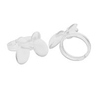 TOPINCN 50 Unids/set Anillo de Tabla de Uñas Flor Manicura Gel Herramienta de Visualización de Color para Arte de Uñas, Material ABS Duradero, Ideal para Mostrar 50 Colores (Modelo mariposa