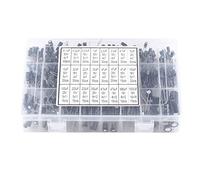 TOPINCN 500pcs 24 Valores Capacitor Electrolítico de Aluminio Kit Variado 0.1UF-1000UF | Propósito General para el Circuito | Componentes Electrónicos | Almacenamiento Conveniente