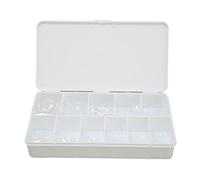 TOPINCN 550 Puntas de Uñas Postizas Artificiales Transparentes de Varios Tamaños, Fáciles de Usar para Bodas, Bailes, Decoración de Uñas DIY, Navidad