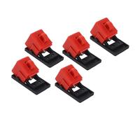 TOPINCN 5PCS Abrazadera de Bloqueo del Disyuntor para Disyuntores con de 18 Mm de Ancho - Dispositivo de Bloqueo de Plástico para Mantenimiento Eléctrico