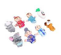TOPINCN 8pcs Cartoon Animal Finger Muñeca Títeres Pedagógico de Aprendizaje Cooperativo Inspirador para Niños Material de Lujoso