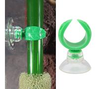 TOPINCN Abrazaderas de Tubo de Línea Aérea de Acuario de Plástico de Primera Calidad, Diámetro Interior de 14,6mm para Tubo de 15-18mm, Diseño en Forma de Hoja para Pecera (Diámetro Interior Verde