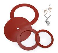 TOPINCN Accesorio de Herramienta de Fabricación de Joyas con Junta de Goma de 4 Piezas, Sello Duradero para Máquina de Fundición, Perfecto para Procesamiento de Joyas