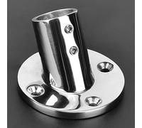 TOPINCN Accesorio de Pasamanos para Barcos Marinos de, Accesorios Duraderos de Hardware de Base Redonda de 60 Grados para Yates, No Se Oxidan, Fáciles de Usar, 1 Pieza (22MM)