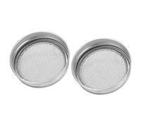 TOPINCN Accesorio de Tapa de Tarro de Conservas Frascos de Boca Colador Tapas de Filtro de Tarro de Albañil Tapa de Germinación Brotador de Acero Inoxidable para Tapa de Tarro de (86 mm)
