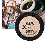 TOPINCN Accesorio Pulidor de Cerdas, Mano de Obra Exquisita, Cepillo de Pelo Firme para Joyería, Accesorio Pulidor de Jade (Cepillo de madera con aceite 2C)