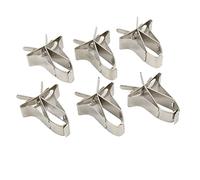 TOPINCN Acero Inoxidable - Subgadora/Soporte de Alimentos Vogel Kageig Alimentador Halter 6 PCS para Budgies Take/Attempt