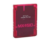 TOPINCN Adaptador de Tarjeta de Almacenamiento, Lector de Tarjetas de Memoria de Consola de Juegos Profesional, para Conexión MX4SIO (Rojo transparente)