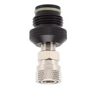 TOPINCN Adaptador Hembra de Tanque de CO2 de 8mm G1/2 14 de Acero Inoxidable con Conector Rápido de Aleación de Aluminio para Montaje de Manguera de CO2