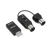 TOPINCN Adaptador MIDI Inalámbrico Controlador MIDI a USB Compacto de Baja Latencia para Teclado de Piano Digital a Dispositivo para OS X 10m 2 Piezas