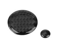 TOPINCN Ajuste de Botón de Volumen de Fibra de Carbono Premium para, 2 Piezas de Cubierta de Botón de Volumen de Fibra de Carbono Real, Aspecto Elegante y Brillante para CX-5 2017-2018