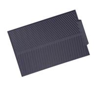 TOPINCN Alfombrilla de Drenaje de Silicona Rectangular, Almohadilla de Secado de Platos No Tóxica para Almacenamiento de Cocina, Nevera o Congelador, Bandeja Segura y Antideslizante (GRAY)