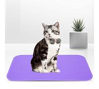 TOPINCN Alfombrilla de Goma Antideslizante Duradera para Mesa de Baño de Aseo de Mascotas, Fácil de Limpiar, Segura para Perros y Gatos, Rosa/púrpura/Verde, 22,4x14,9 Pulgadas (Purple)