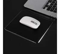 TOPINCN Alfombrilla de Ratón para Juegos Duradera de Aleación de Aluminio de Doble Cara para PC Láser y Ratones ópticos, Alfombrilla de Ratón Antideslizante y con Protección contra Arañazos para