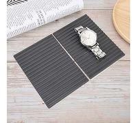 TOPINCN Alfombrilla de Reparación de Relojes Juego de 2 Piezas Antideslizante Duradera para Relojeros y Trabajadores Material de Goma de 5,6 X 4,1 Pulgadas