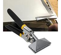 TOPINCN Alicates para Doblar Láminas de Metal, Agarre Cómodo y Resistente para Doblar y Unir, 1 Unidad, Recto, Curvo, 220 Mm, 195 Mm (Derecho)