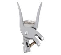 TOPINCN Alicates para Pinzas para Orejas, Alicates de Muesca para Marcador de Oreja de Cerdos de Aleación de Aluminio de Primera Calidad para Ganado, Plateados de 7,7 Pulgadas