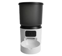 TOPINCN Alimentador Automático para Gatos WiFi, Alimentador Automático para Mascotas con Control de Aplicación para Alimentación Remota, Dispensador Inteligente de Alimentos Secos