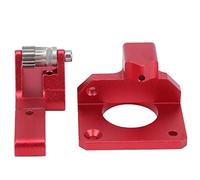 TOPINCN Alimentador de Accionamiento de Extrusora de Doble Engranaje de Aleación de Aluminio para Ender-3 CR-10S PRO Mecanismo de Extrusión Efectivo Filamento de 1,75 Mm 2 Bloques de Aluminio Rojo