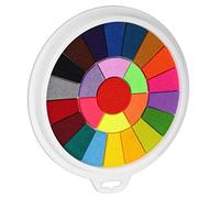 TOPINCN Almohada de Tinta Páginas para Colorear de 25 Colores Cojín de Sellos para la Producción de Artesanía Artística de Bricolaje Lavable