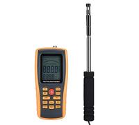 TOPINCN Anemómetro LCD Portátil Medidor de Velocidad del Viento Digital con 500 Datos Almacenados para Surfear Tiro Uso Al Aire Libre 1 Unidad