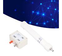 TOPINCN Antena Activa VLF LF HF VHF, Construcción Ligera de ABS para Uso Interior/Exterior, Rango de Señal de 10kHz-30MHz con Conector SMA