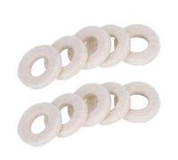 TOPINCN Arandelas de Fieltro para Válvulas de Trompeta - Artesanía Fina y Diseño Delicado - Material de Algodón Juego de 10 Llaves con Vida útil Mejorada Livianas para Facilitar el Transporte