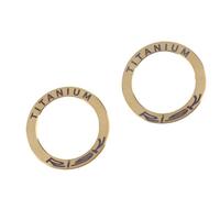 TOPINCN Arandelas de Pedal de Bicicleta Extendidas Aleación de Titanio Resistente Reducción de Ruido de Menos Fricción para Ciclistas 2 Piezas (Gold)