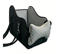 TOPINCN Asiento Elevador para con Consola Central, Reposabrazos Portátil Ajustable para Mascotas, Asiento de Coche con Bolsillos de Almacenamiento, Cojín Lavable, Bolsillo Lateral para