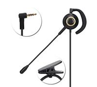 TOPINCN Auriculares para Centro de Llamadas con Cancelación de Ruido Montados en la Parte Trasera Comunicación Estable y de Moda para Servicio Al Cliente Enchufe único de 3,5 Mm para Profesionales