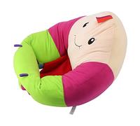TOPINCN Baby Supports Cartoon Sweet Animal Sofa Spirable Sponge Learning to Sit Sill para Bebés (GREEN)