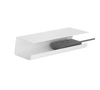 TOPINCN Bandeja de Gestión de Cables Debajo del Escritorio, Organizador de Cables con Diseño sin Perforaciones, Soporte para Regleta, Organizador de, Domador de para (White)
