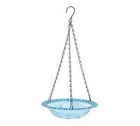 TOPINCN Baño para Pájaros Colgante, Fuente Solar, Burbujeador de Baño para Pájaros de Metal, Cuenco para Baño de Al Aire Libre, para Decoración de Jardín y Patio Al Aire Libre