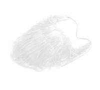 TOPINCN Barba de Disfraz Masculina de Material de Felpa con Barba Falsa Blanca Divertida para Disfraces de Fiesta, Segura e Inofensiva para Fiestas y Presentaciones Navideñas