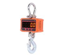 TOPINCN Báscula Electrónica de Grúa con Pantalla LED Roja y Verde de Alta Precisión para Pesaje Industrial, Báscula Resistente de 5 Dígitos de 0,8", Acero de Aleación, Carga Máxima del 125%