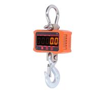 TOPINCN Báscula Electrónica de Grúa con Pantalla LED Roja y Verde de Alta Precisión para Pesaje Industrial, Báscula Resistente de 5 Dígitos de 0,8", Acero de Aleación, Carga Máxima del 125%