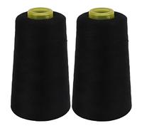 TOPINCN Black Serger Thread High Strength Polyester Fray Resistant for