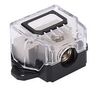 TOPINCN Bloque de Distribución de Energía Divisor Eficiente de Calibre 0 a Calibre 4 para Distribuidor de Audio para Automóvil, Ideal para Automóviles y Barcos, Niquelado de Aleación de Zinc